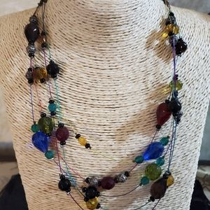 Chico's Colorful Beaded Necklace